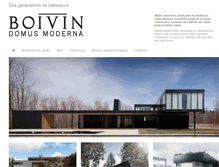 Tablet Screenshot of constructionsboivin.com